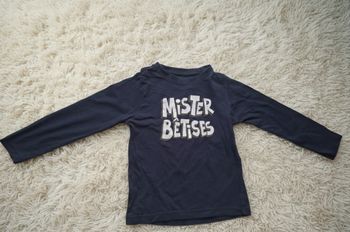 ​😈 T-shirt "Mister Bêtises" - Gémo - 4 ans
