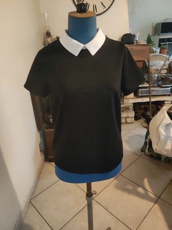 Tee shirt col claudine