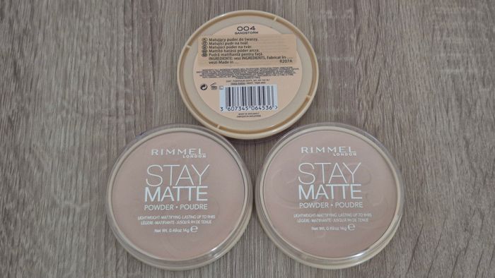 Rimmel - Stay Matte Long Lasting Pressed Powder - 004 Sandstorm (lot de 3)