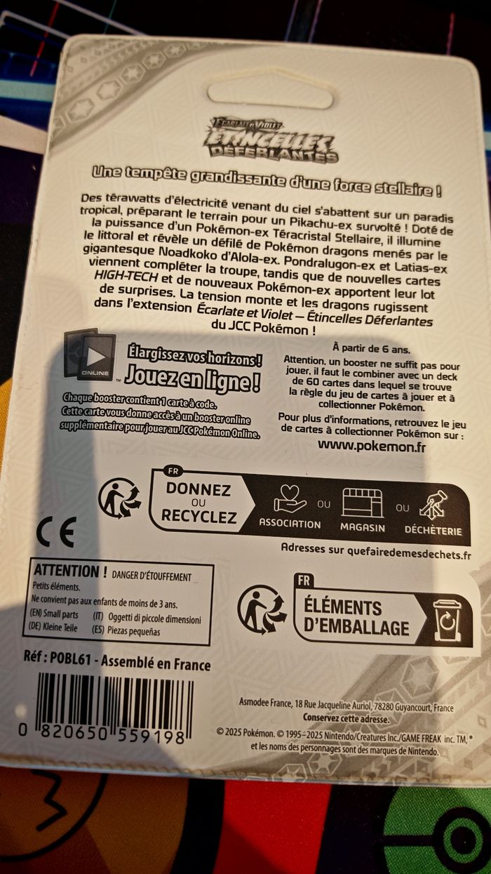 Booster pokemon blister ev08 neuf fr - photo numéro 2