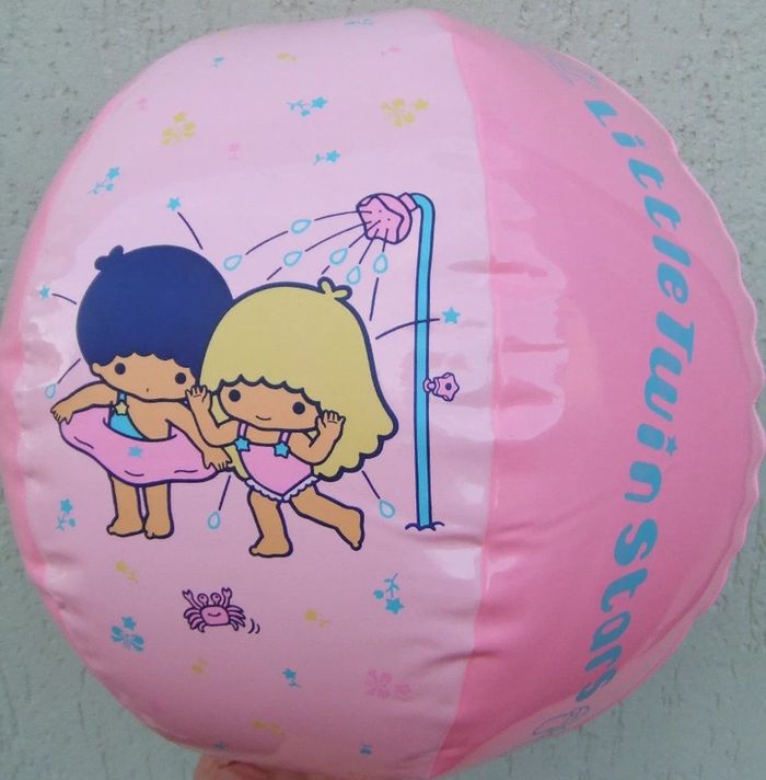 Ballon plage gonflable 40 cm Little Twin Stars maillot de bain Sanrio 1976