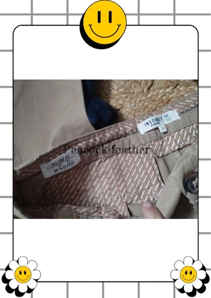 Pantalon Chino beige bonobo 40 - photo numéro 10