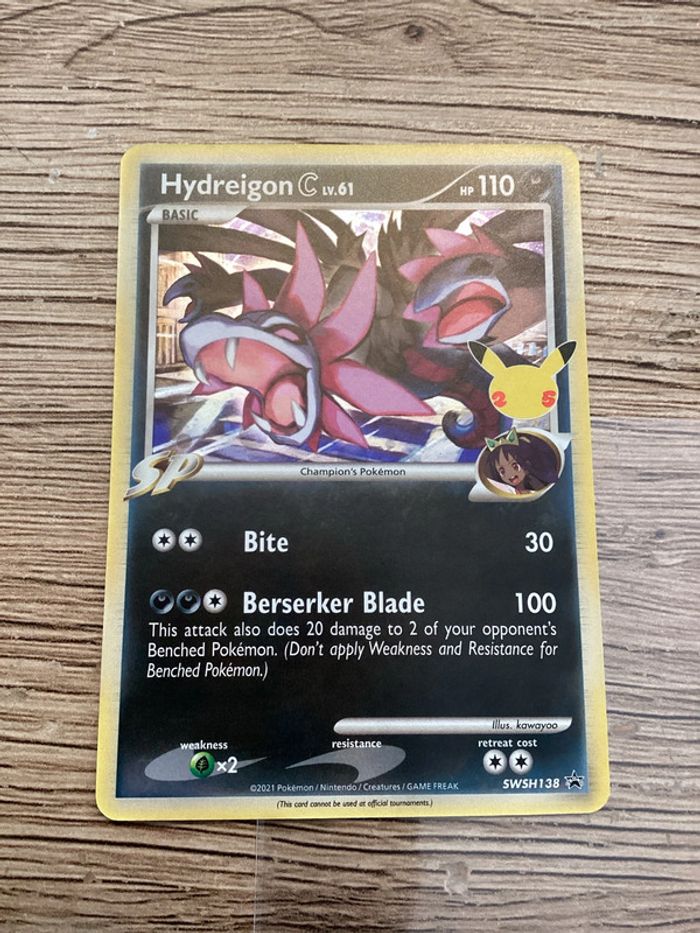 carte Pokémon swsh138 hydreigon célébration 25ans anglais ANG - photo numéro 2