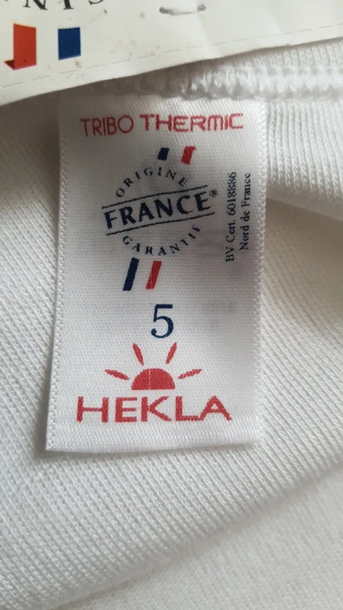 Tee-shirt tribothermic blanc "Hekla par Lemahieu" taille5/ XL neuf - photo numéro 7