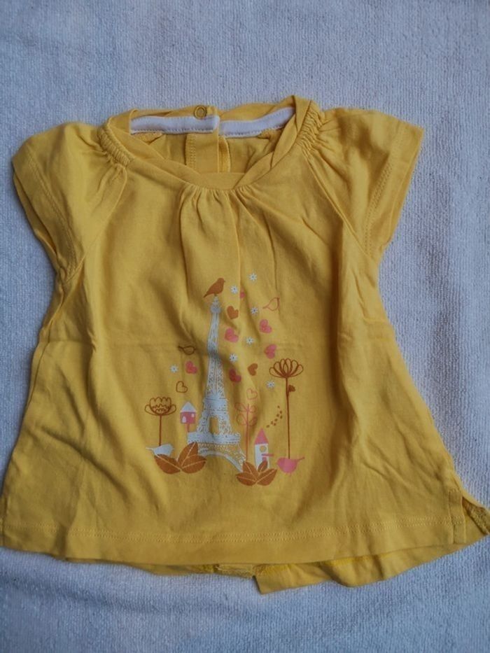 Lot 2 tee shirt vertbaudet 6 mois - photo numéro 2