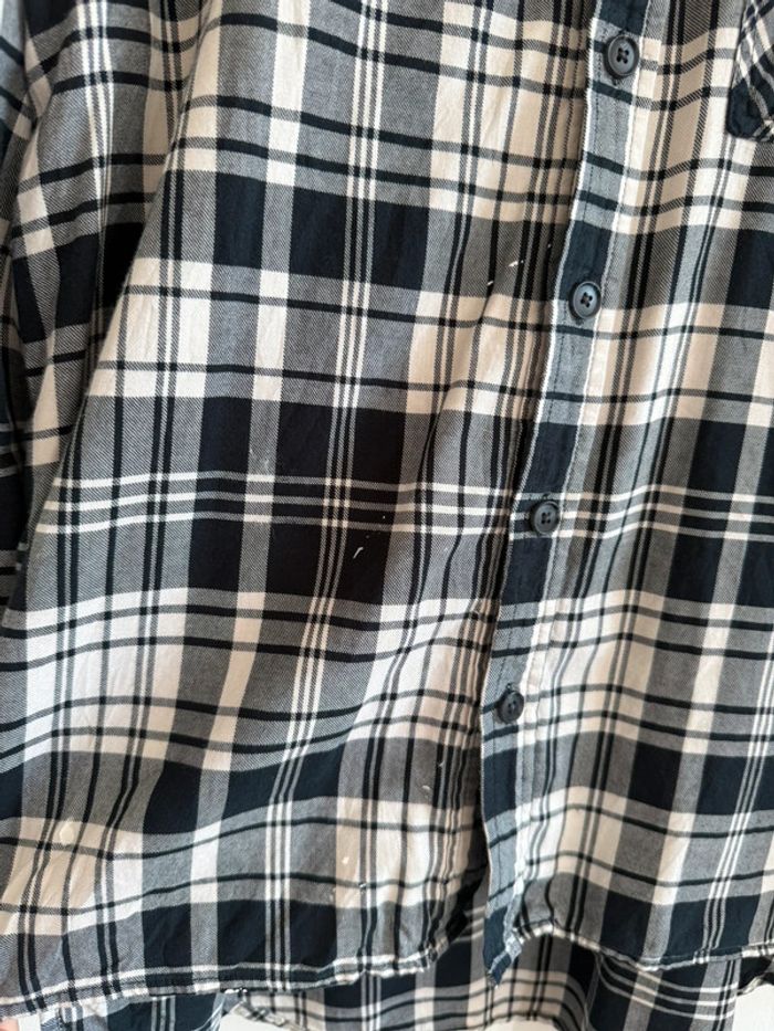 Chemise / Surchemise vintage Orignal Use en coton taille M couleur crème et noire - photo numéro 3