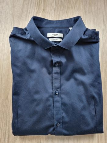 Chemise bleue Jack & Jones Homme Taille Xl