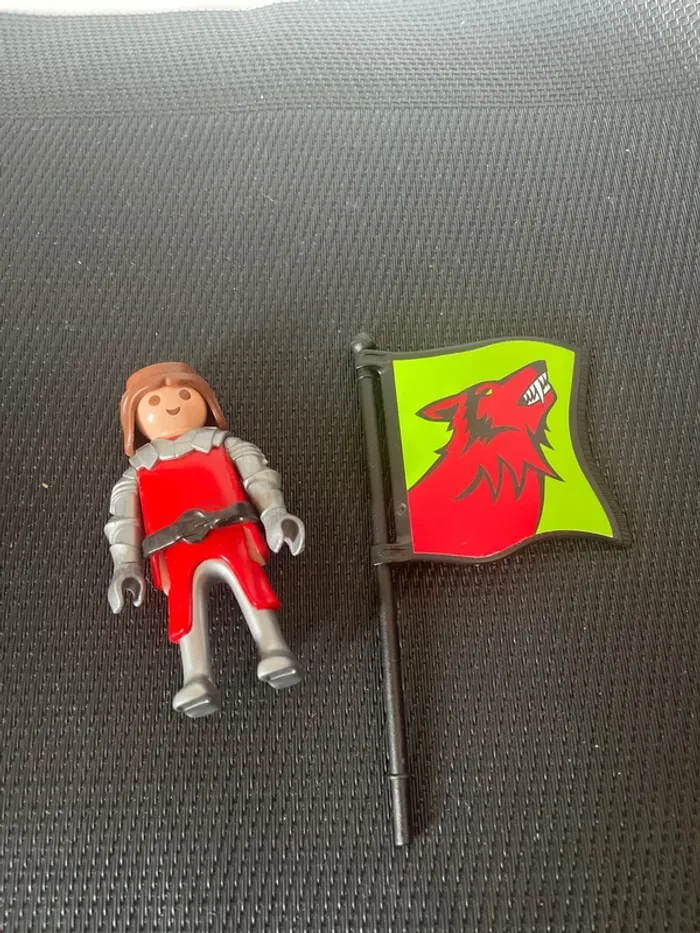 Playmobil figurine chevalier du loup 4440 5803 château - photo numéro 2