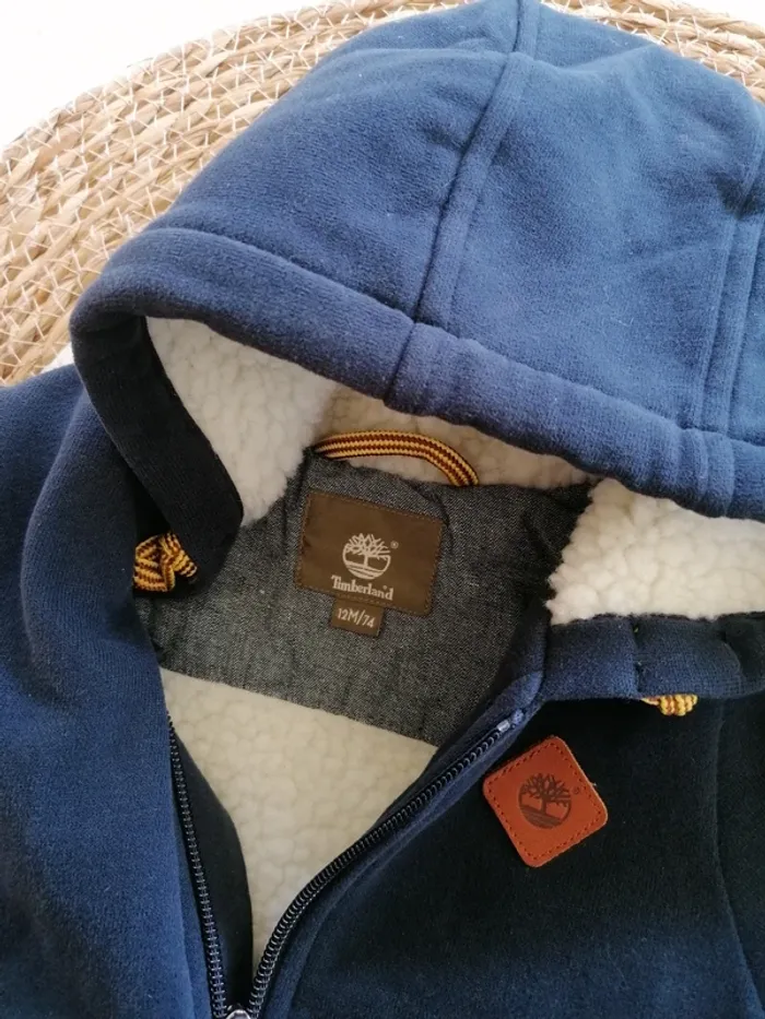 Gilet/Blouson épais bleu marine - Timberland - 12 mois - photo numéro 2