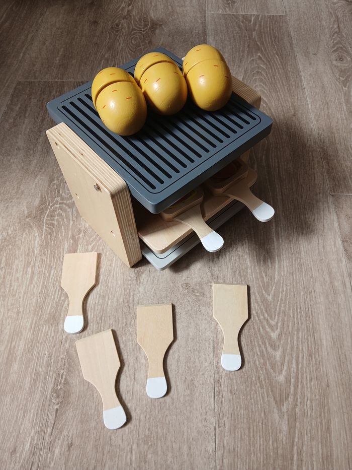Jouet raclette vertbaudet en bois - photo numéro 4