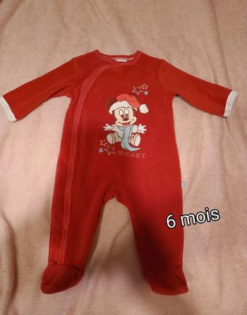 Pyjama Noël Mickey 6 mois