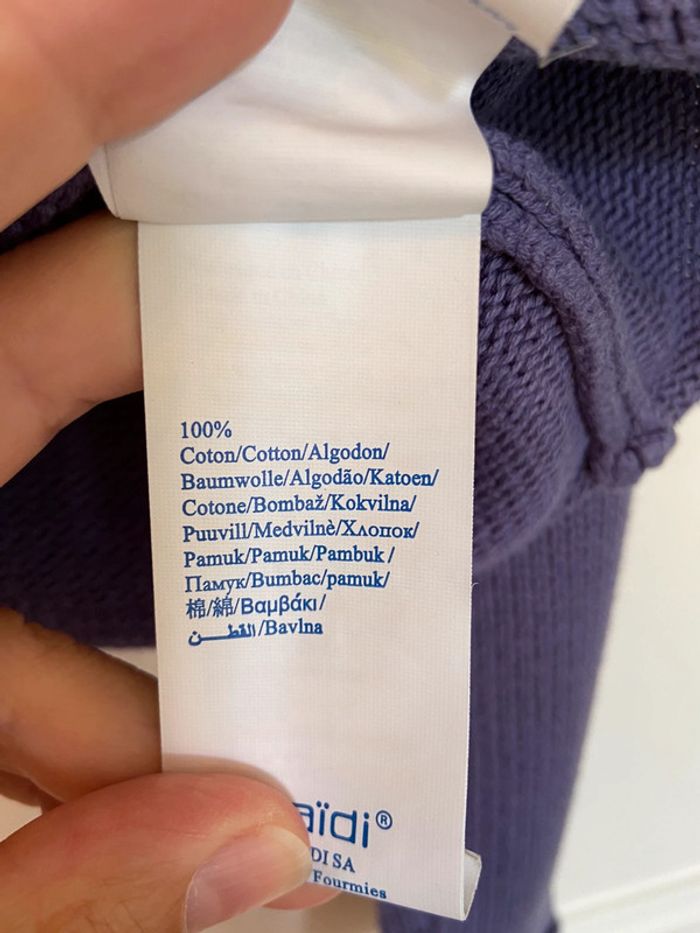Pull en coton mauve Okaïdi taille 12 ans - photo numéro 5