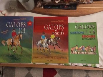 Livres galops 1 à 4/ galops 5 et 6/ Galops 1 à 4 questions réponses