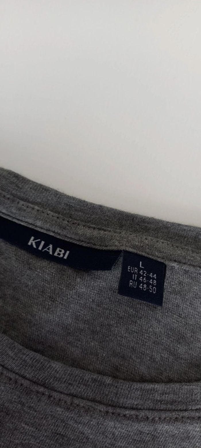 Tee-shirt gris manches courtes femme 🚺 - photo numéro 3