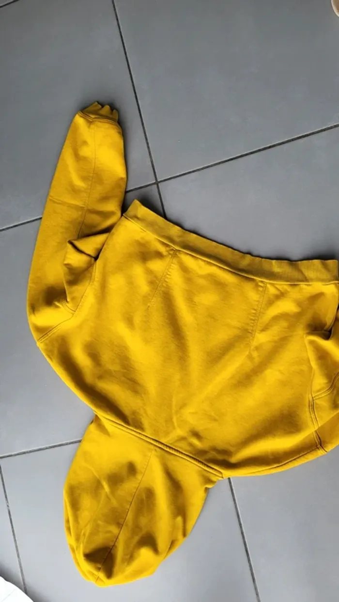 Sweat capuche xs jaune Jennyfer - photo numéro 8