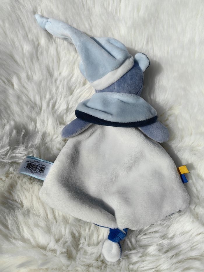 Doudou Semi Plat Ours bleu Luminescent Etoile BN0312 Les Cometes - photo numéro 3