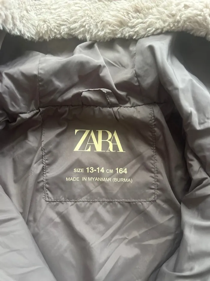 Veste moumoute 13/14 ans Zara - photo numéro 3