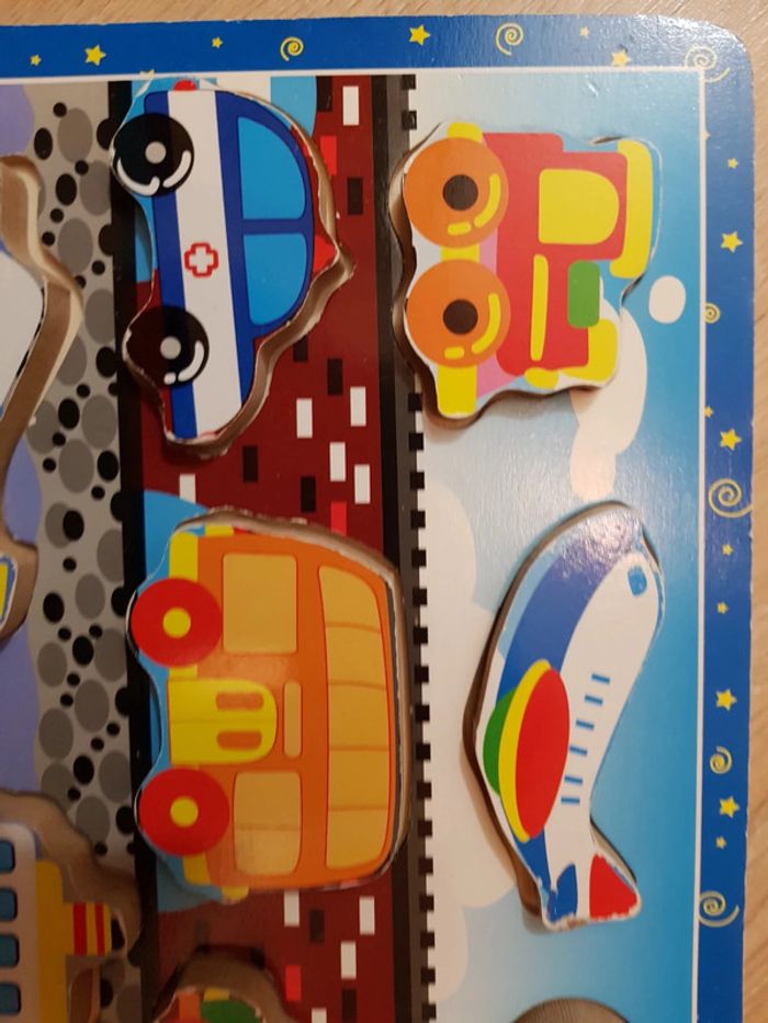Puzzle encastrement vehicules - photo numéro 3