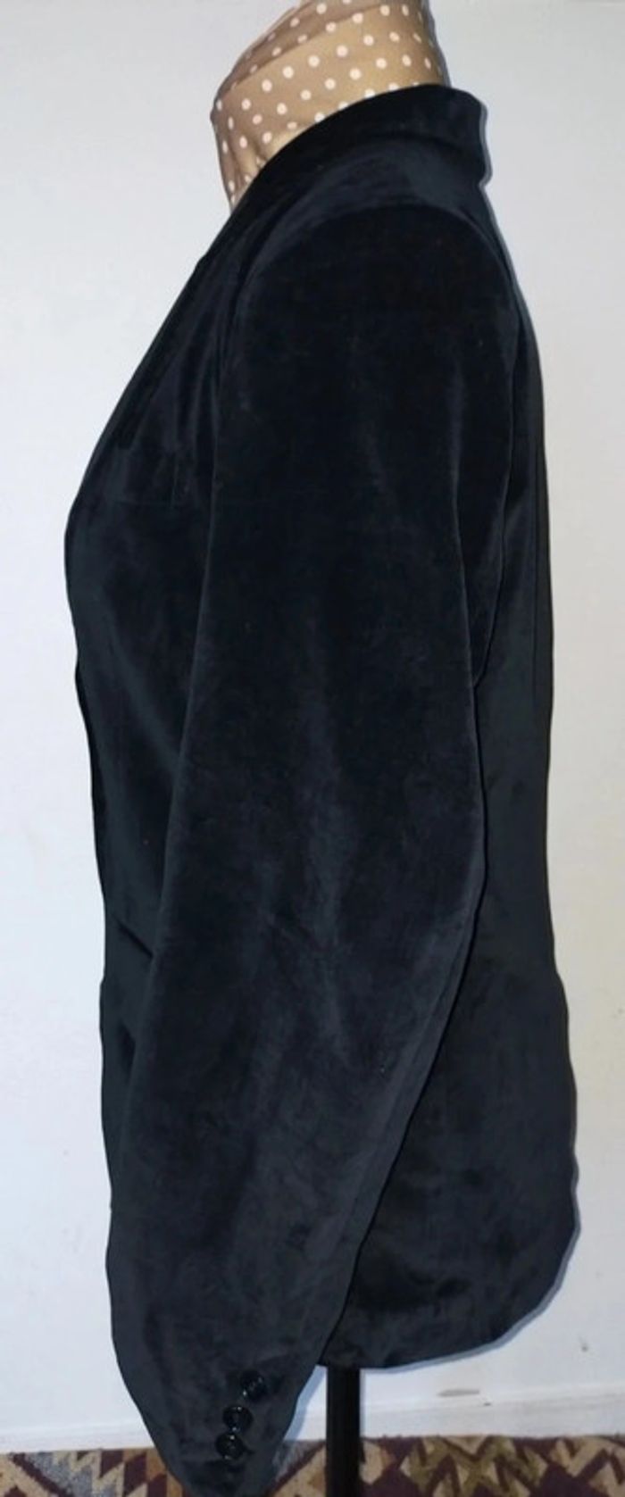Veste femme noire vintage Grand Tier en coton, taille M, excellent état - photo numéro 7
