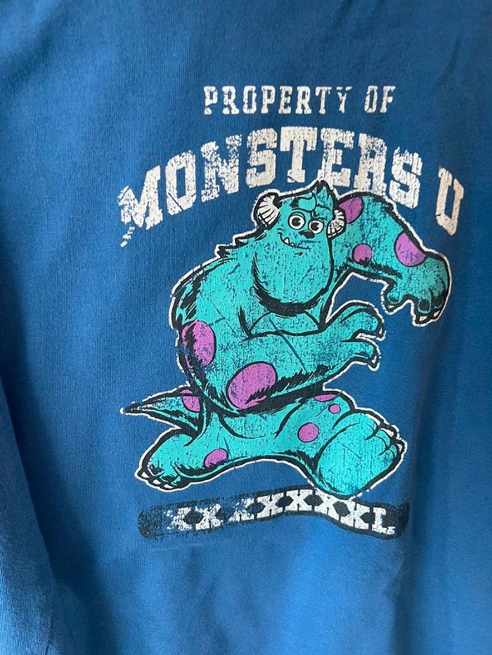 Beau t-shirt manches longues 8 ans Disney monstres et cie - photo numéro 2