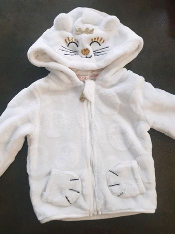 Gilet chaud motif chat