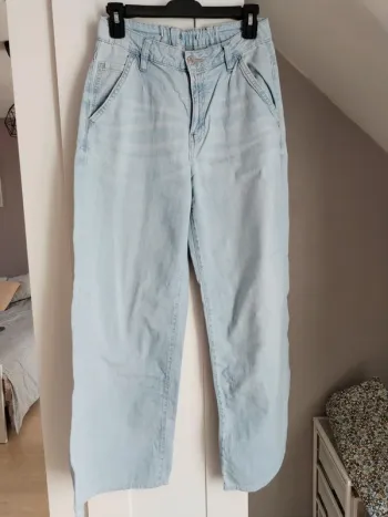 Jean jambes larges bleu clair