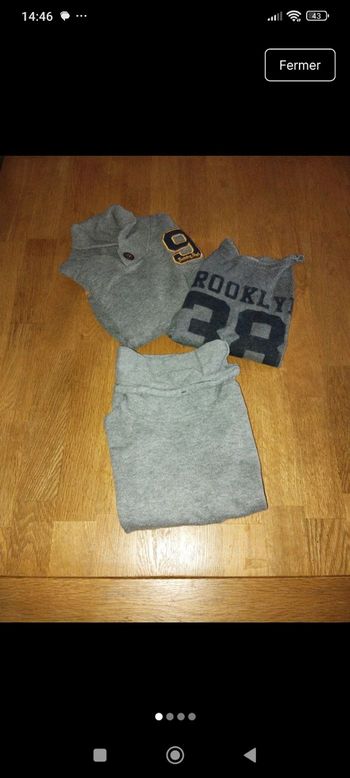 Lot de 3 pulls 4 ans Zara, tape a l'oeil et in extenso 