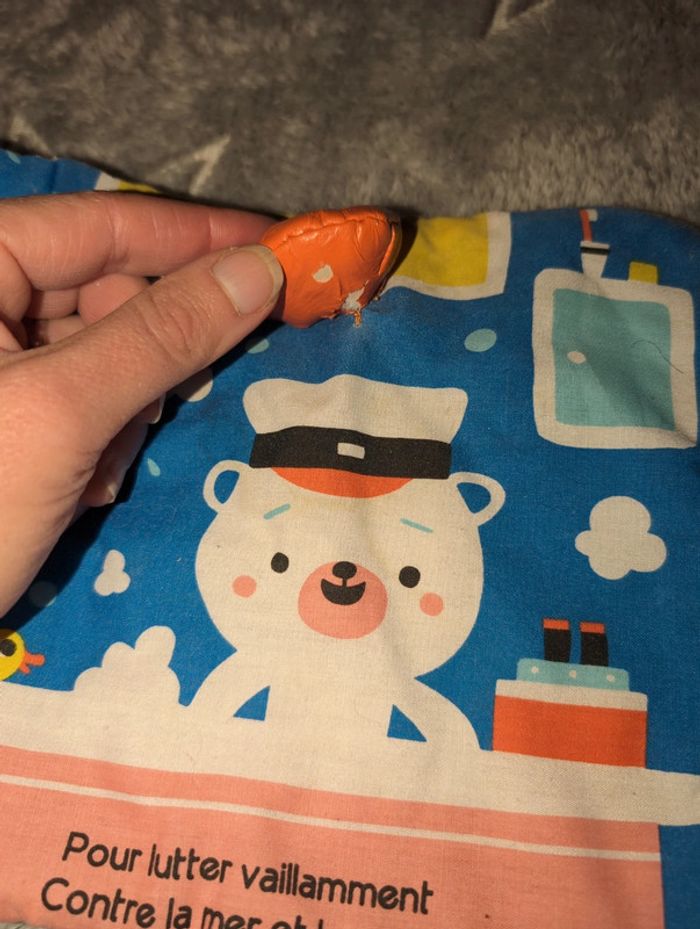 Livre TU petits en tissu, rigolo sur chanson des bateaux - photo numéro 4