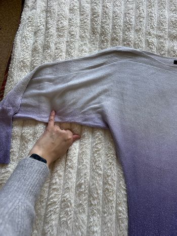 Pull festif mauve et argenté 38 