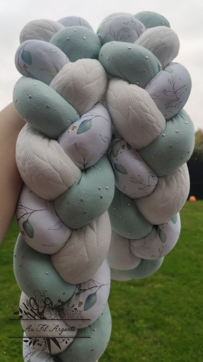 Tresse de lit 2m menthe