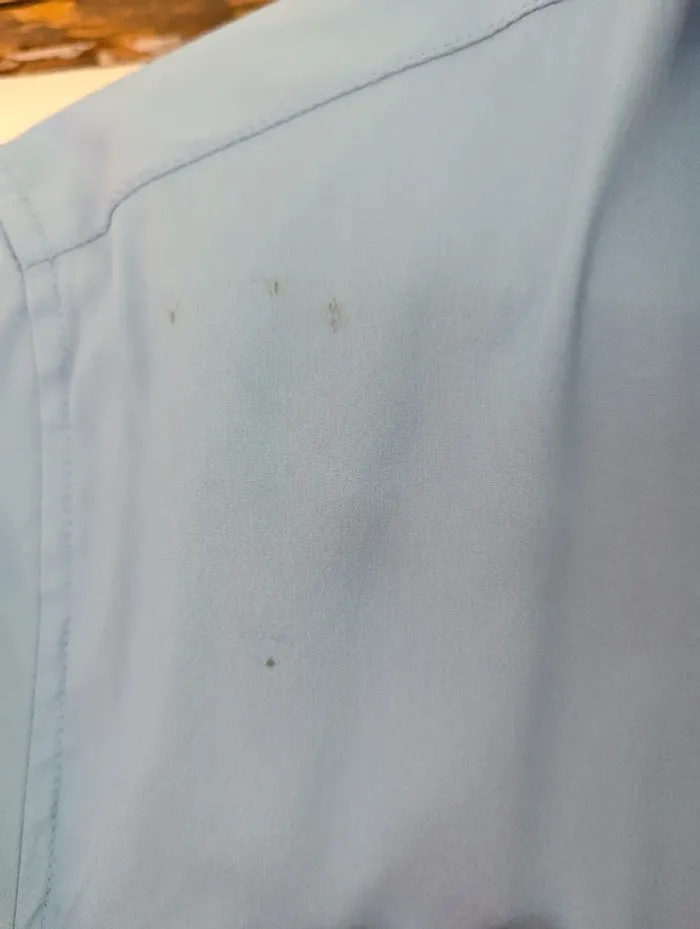 Jolie chemise bleue unie Devred extra slim fit M - photo numéro 5