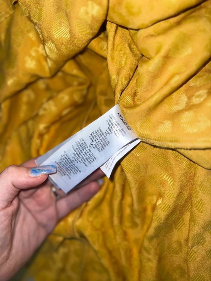 Jupe d’été taille XS 34 neuf étiqueté Naf Naf jaune moutarde coupe patineuse été - photo numéro 6