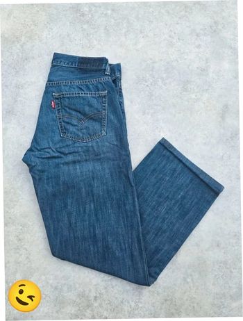 Jeans Levi's 505 W29 FR38 L29 coupe droite bleu Homme Men pan382b