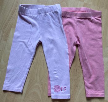 lot 2 leggings  taille 12 mois