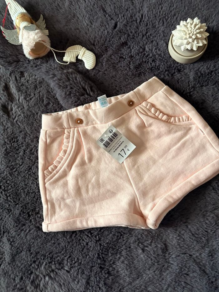 Short rose molletonné 18 mois obaibi - photo numéro 3