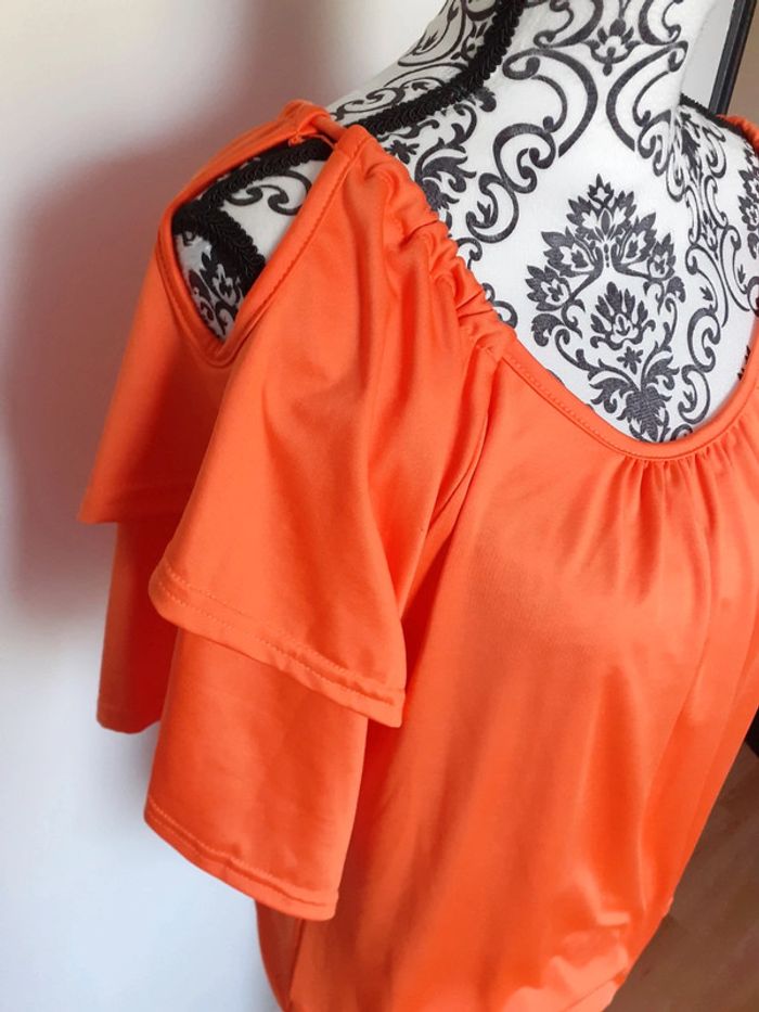 Blouse fluide orange - photo numéro 7