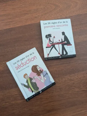 Lot de 2 livres les 50 règles d'or de la séduction et de la première rencontre