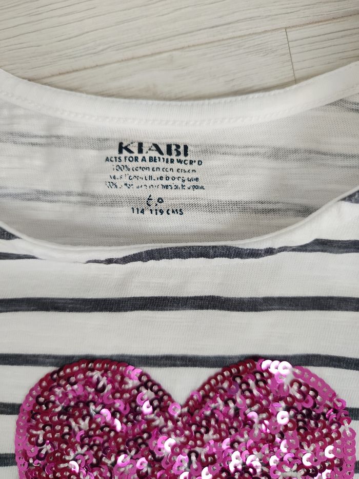 Débardeur blanc rayé Kiabi 6 ans - photo numéro 3