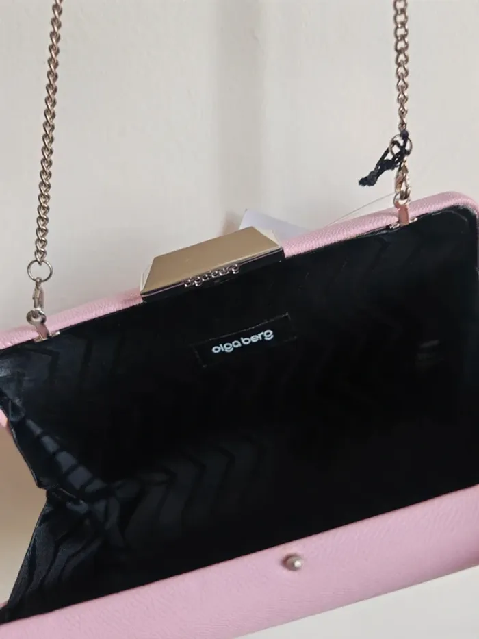 Sac à main rose type boîte Olga Berg - photo numéro 3