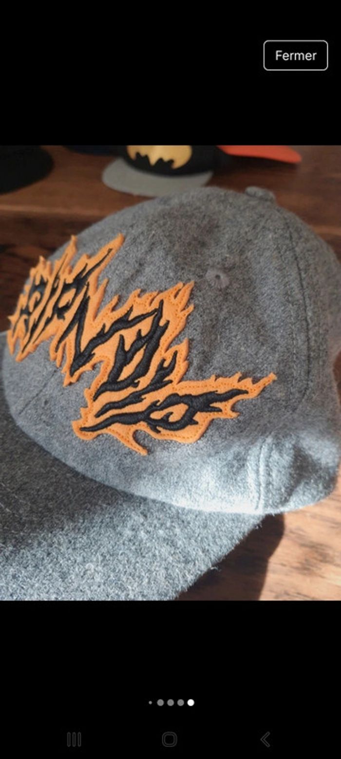 Casquette grise Ripndip réglable 50% laine - photo numéro 13