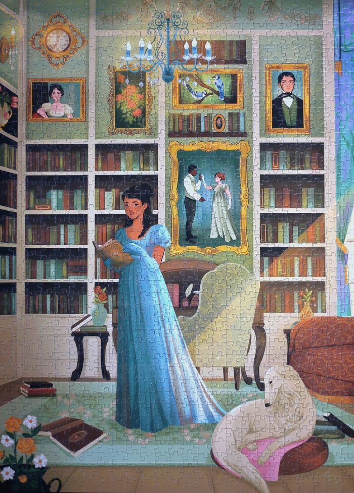 Puzzle 1000 pièces "Regency Library" par Lorena Cerqueira marque Rêverie - photo numéro 6