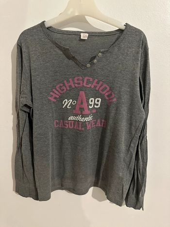 T-shirt manches longues gris