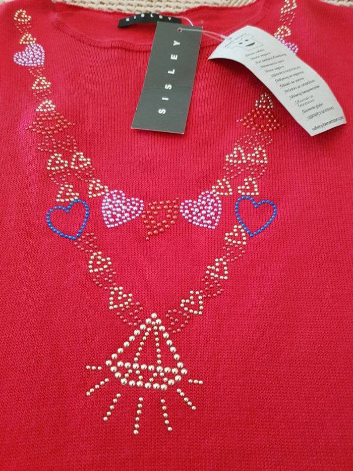 Pull Sisley 7- 8 ans - photo numéro 2