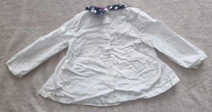 Ensemble Blouse ML légère blanche & short marine à fleurs - 18M - Sergent Major (BE avec defauts)) - photo numéro 14