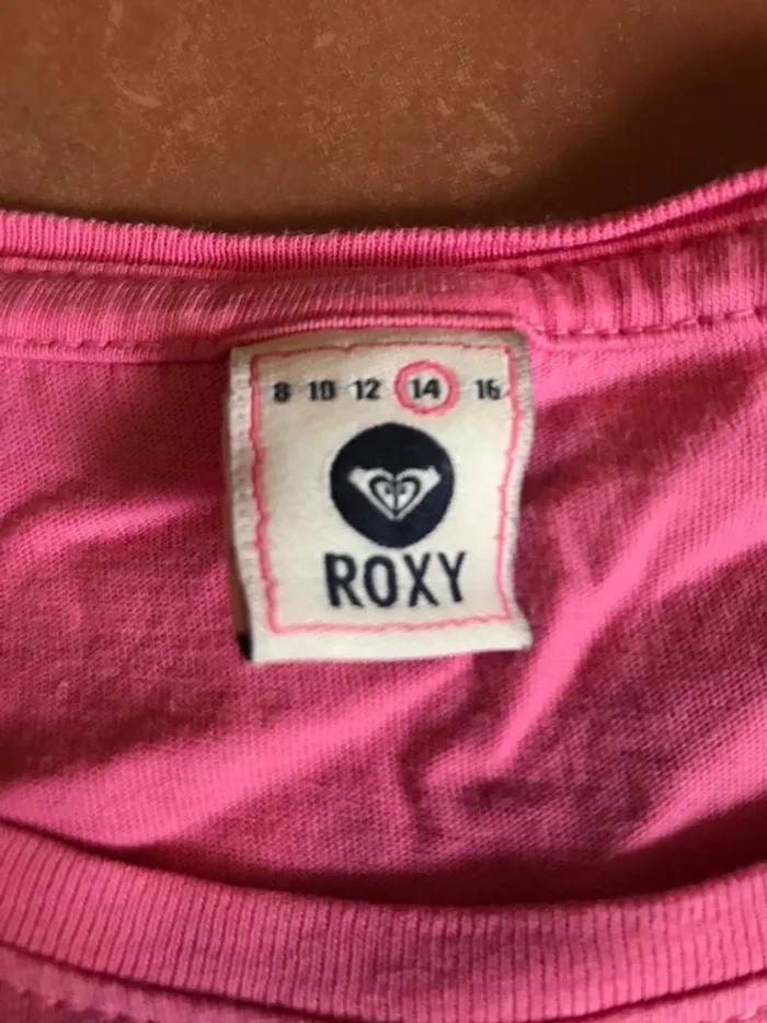 Tee Shirt rose Roxy 14 ans - photo numéro 2