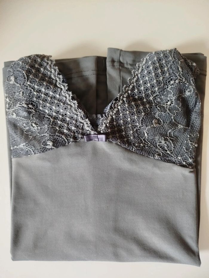 #caraco#gris#dentelle - photo numéro 4