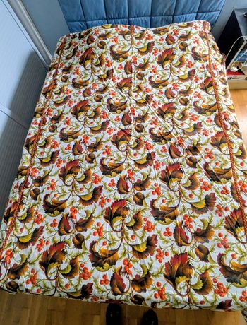 Couvre -lit ameublement vintage