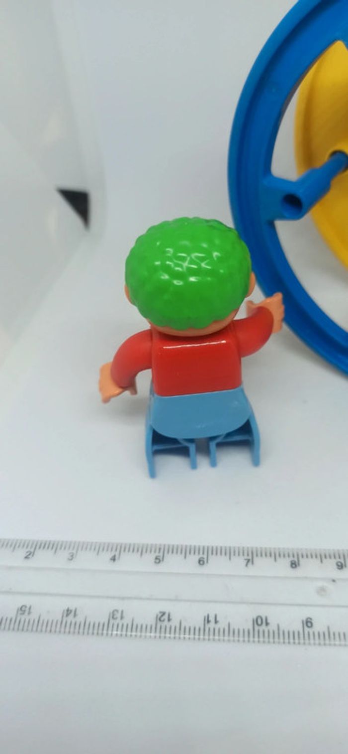 Roue vintage avec clown lego duplo - photo numéro 3
