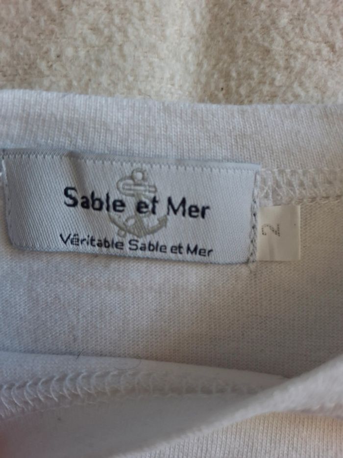 Teeshirt marinière pour bébé garçon ou fille 2 ans - photo numéro 2