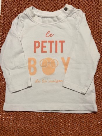 T-shirt manche longue orchestra 6 mois